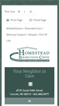 Mobile Screenshot of homesteadrehab.com